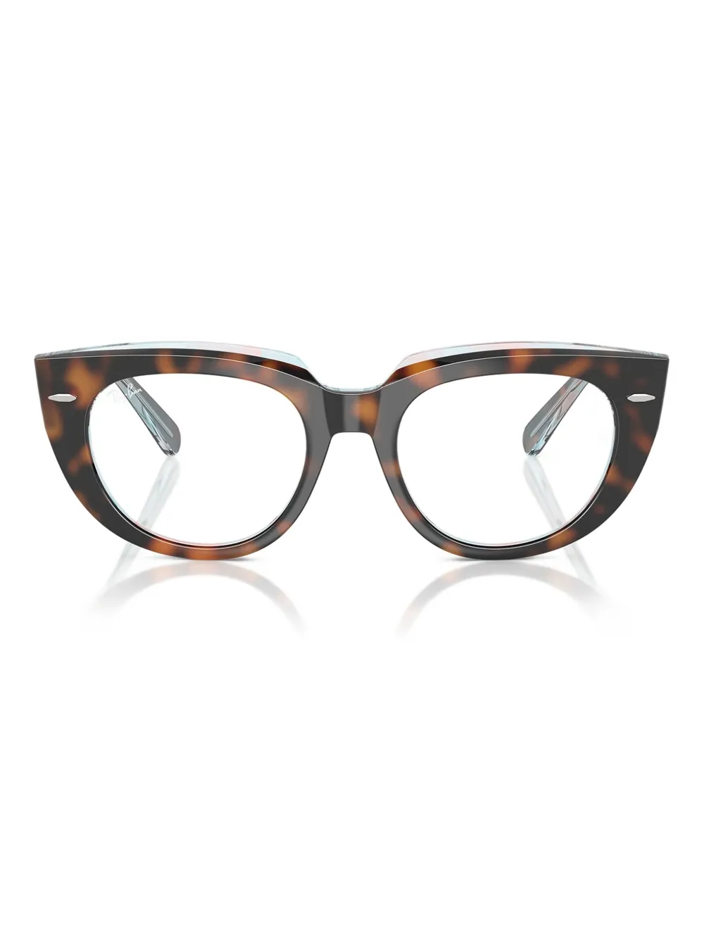 Ray-Ban tortoiseshell cat-eye glasses - Marrone