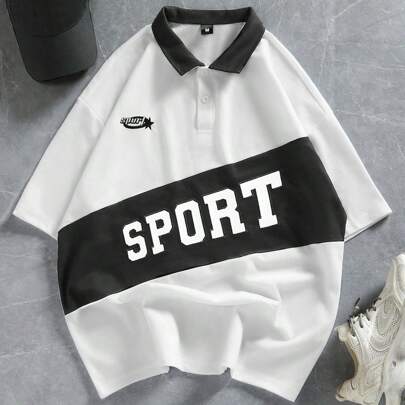 Polo da uomo, polo ricamata, polo sportiva