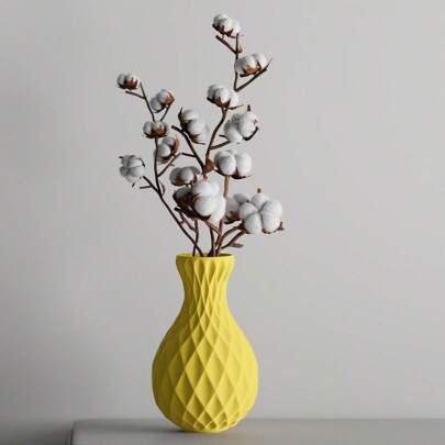 Vaso Decorativo Scultoreo, vaso scultoreo design – Eleganza Classica Rivisitata in Chiave Moderna 15.1*15.1*25cm, made in Italy