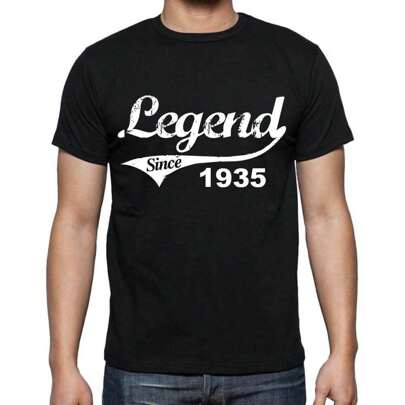 Maglietta da uomo A Legend Since 1935 – Legend Since 1935 – 89 anni Maglietta grafica Idea regalo 89° compleanno Vintage Anno 1935 Novità