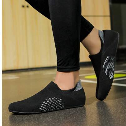 Scarpe da treadmill per uomo e donna, scarpe da allenamento indoor per fitness, corda da salto, corsa e yoga, antiscivolo, con suola morbida e traspir