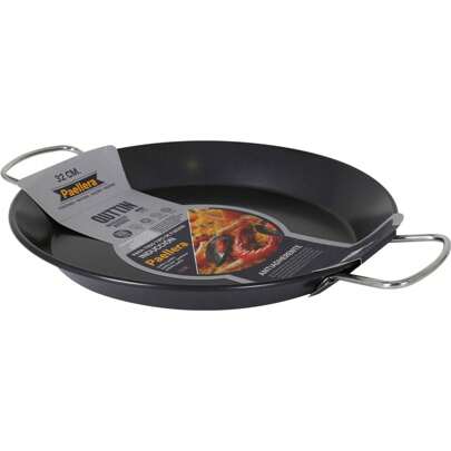 PAELLA A INDUZIONE ANTIADERENTE 32CM - Padella per paella antiaderente versatile e durevole - Padella per paella antiaderente adatta all'induzione - P
