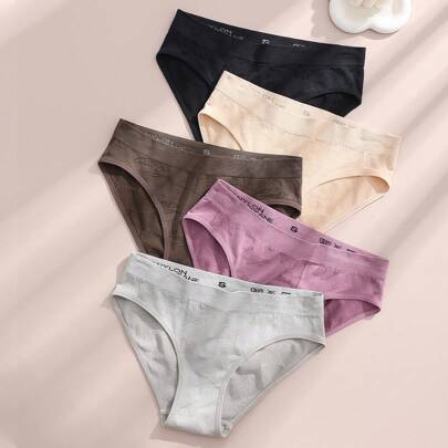 5 pezzi Slip donna, semplici, sexy, comodi, senza cuciture, slip con farfalla, slip carini