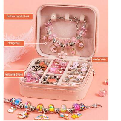 Kit per creare braccialetti, kit per creare collane, kit per creare gioielli, kit per creare gioielli per bambini, kit artigianale con ciondoli, kit a