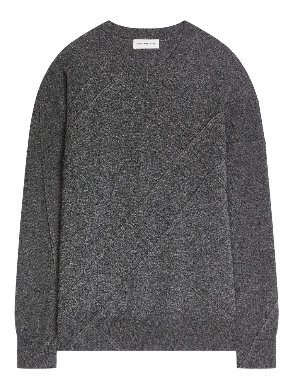 DRIES VAN NOTEN Maglione trapuntato - Grigio