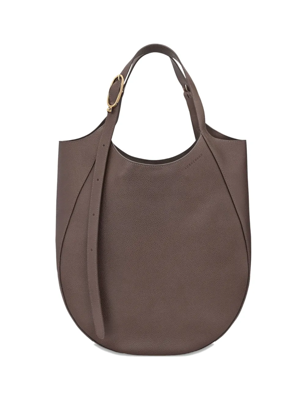 Longchamp Le Foulonné XL leather tote bag - Marrone