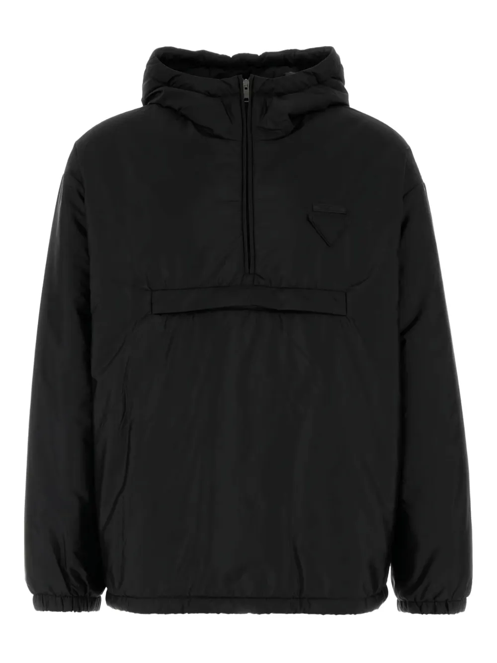 Prada padded half-zip jacket - Nero