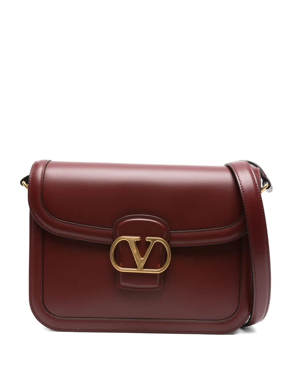 Valentino Garavani flap leather shoulder bag - Rosso