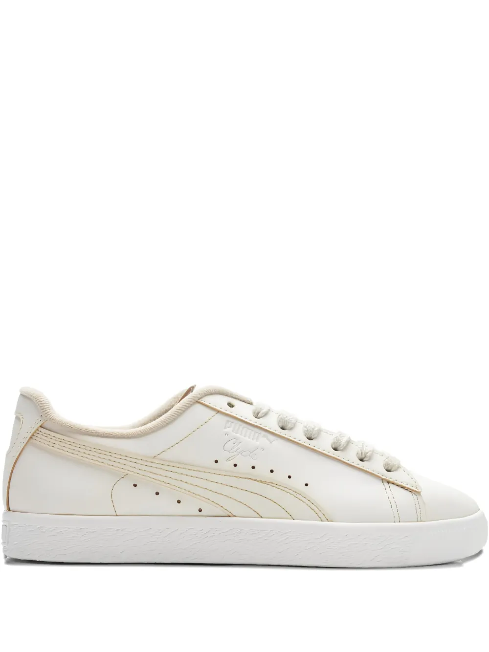 PUMA Clyde leather trainers - Bianco