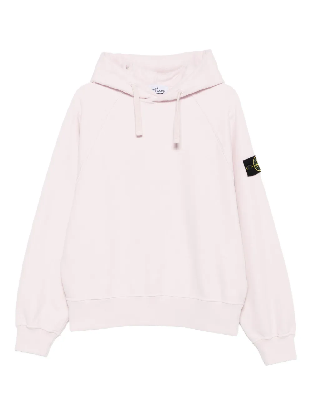 Stone Island logo-patch hooded sweater - Rosa