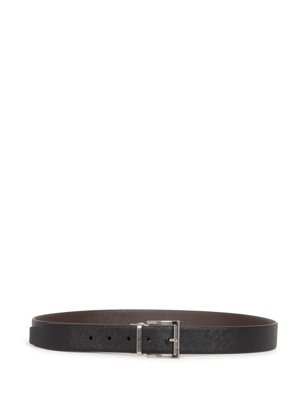 Prada leather reversible belt - Nero