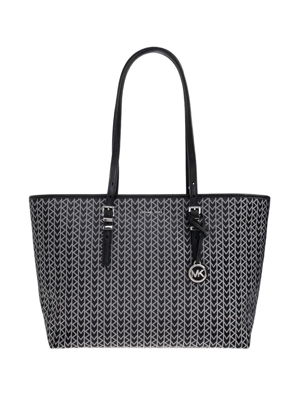 Michael Michael Kors large Quinn geometric-pattern tote bag - Nero