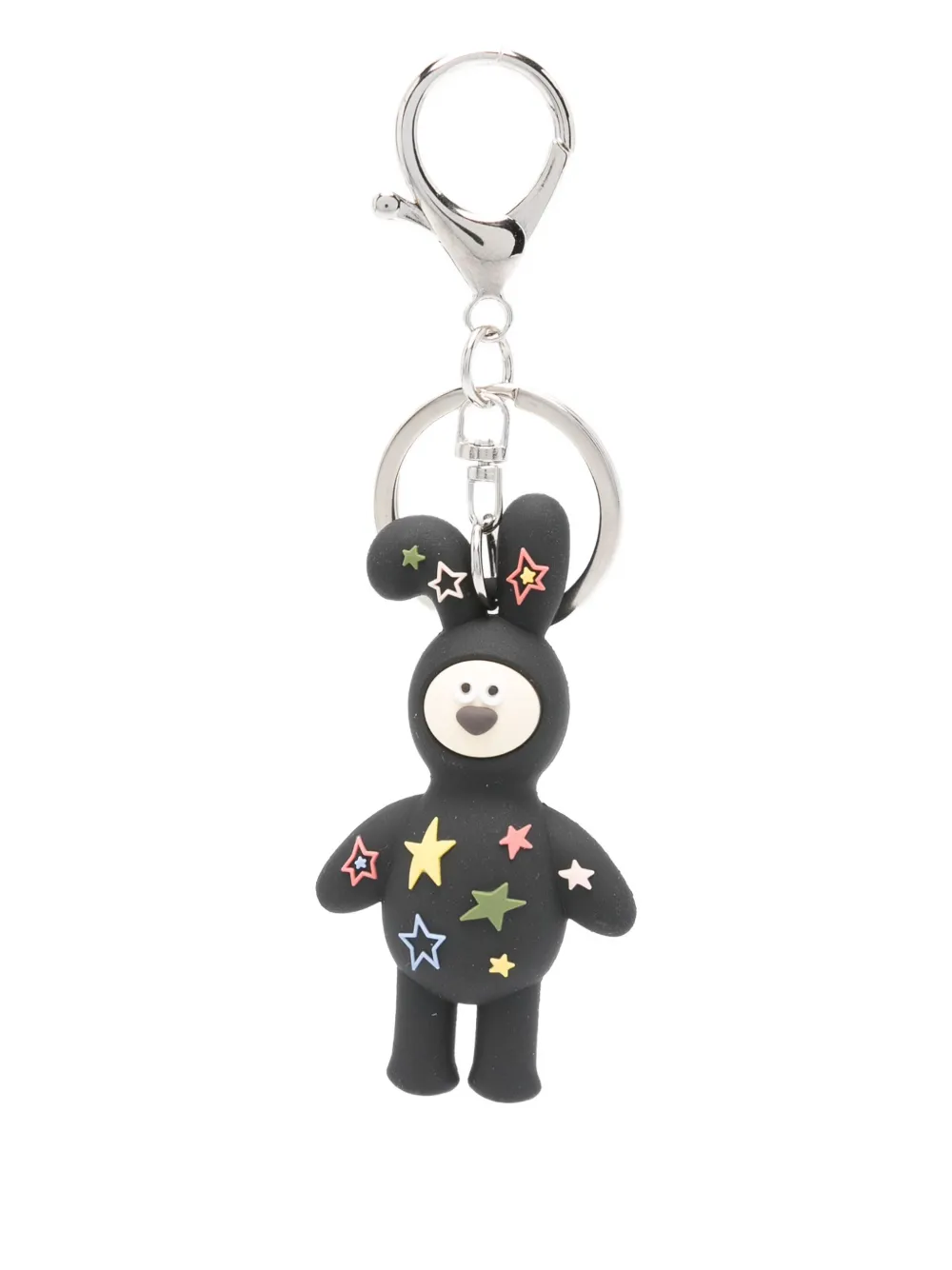 Marge Sherwood Star-print bunny keyring - Nero