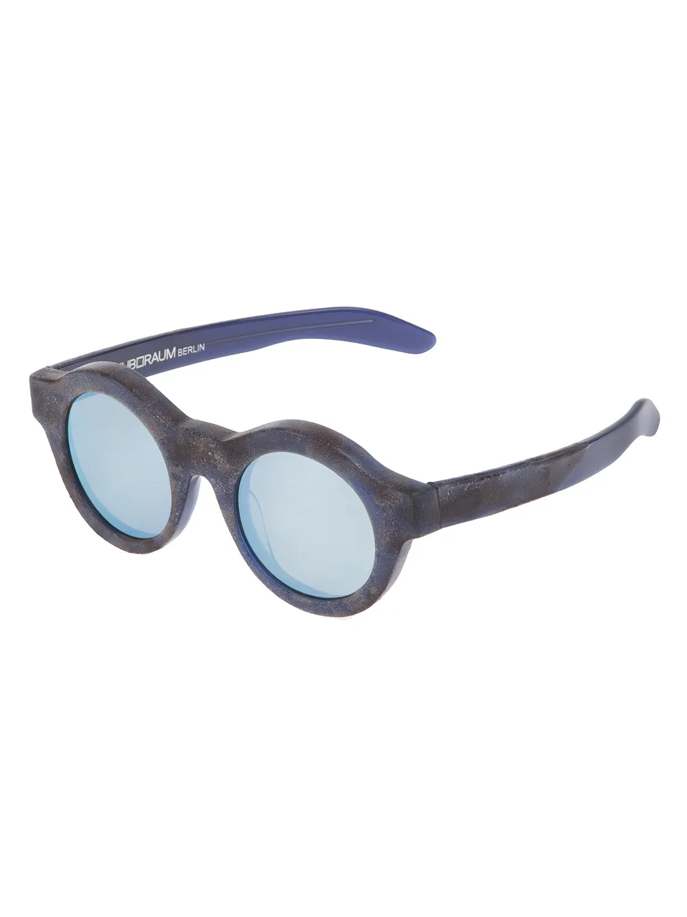 Kuboraum round frame sunglasses - Nero