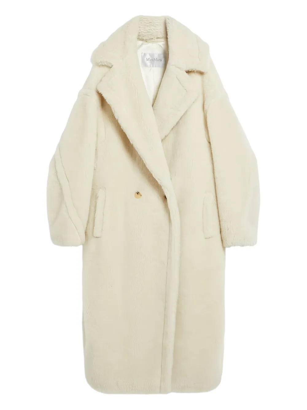 Max Mara Teddy Bear Icon double-breasted coat - Bianco