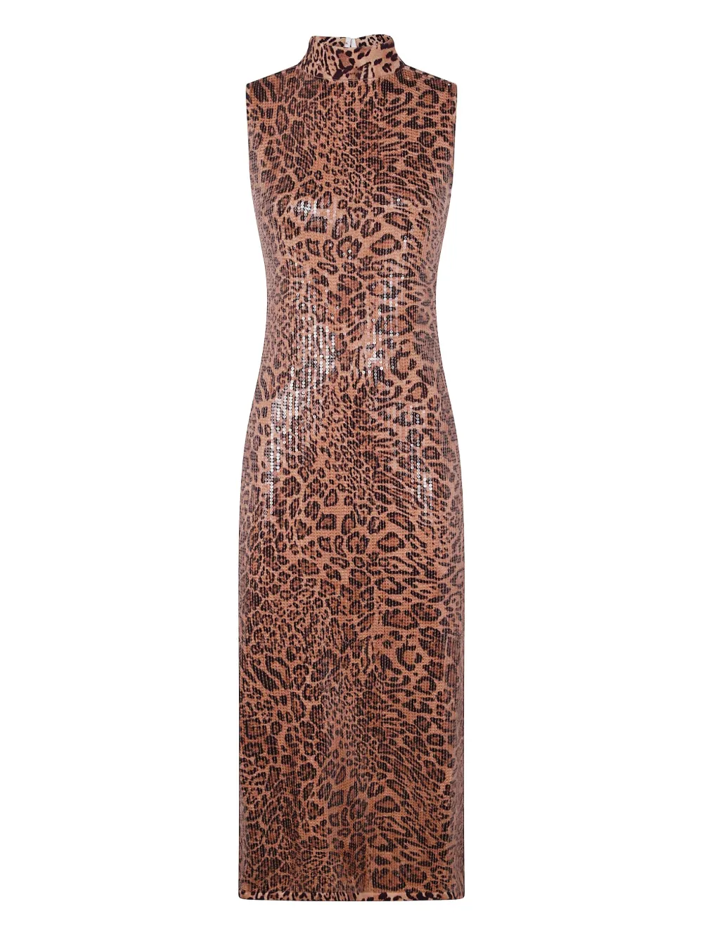 TWINSET animal print sequin dress - Marrone