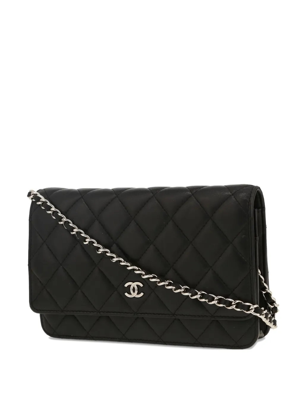 CHANEL Pre-Owned quilted chain-strap wallet bag - Nero