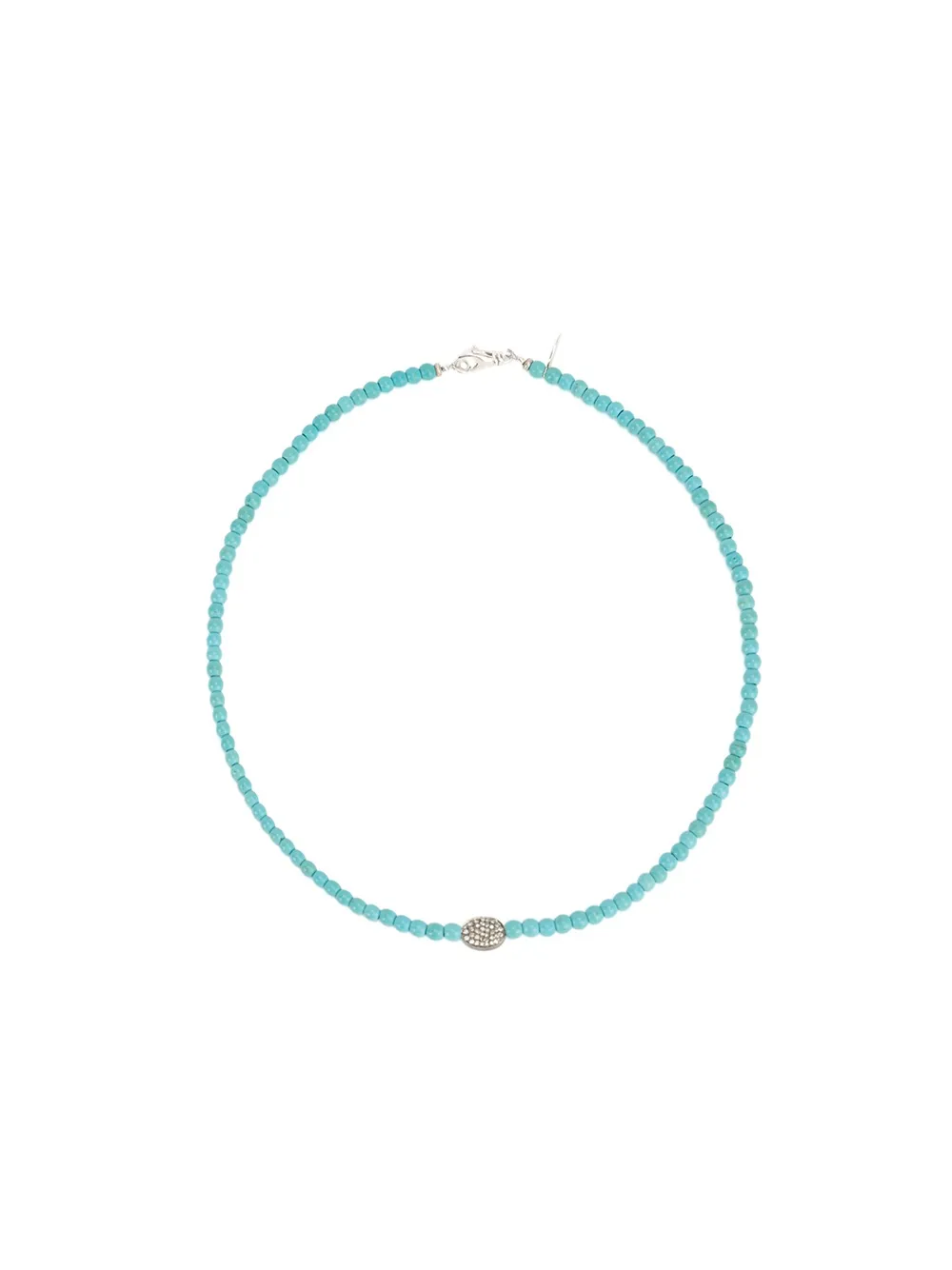 Catherine Michiels bead necklace - Argento