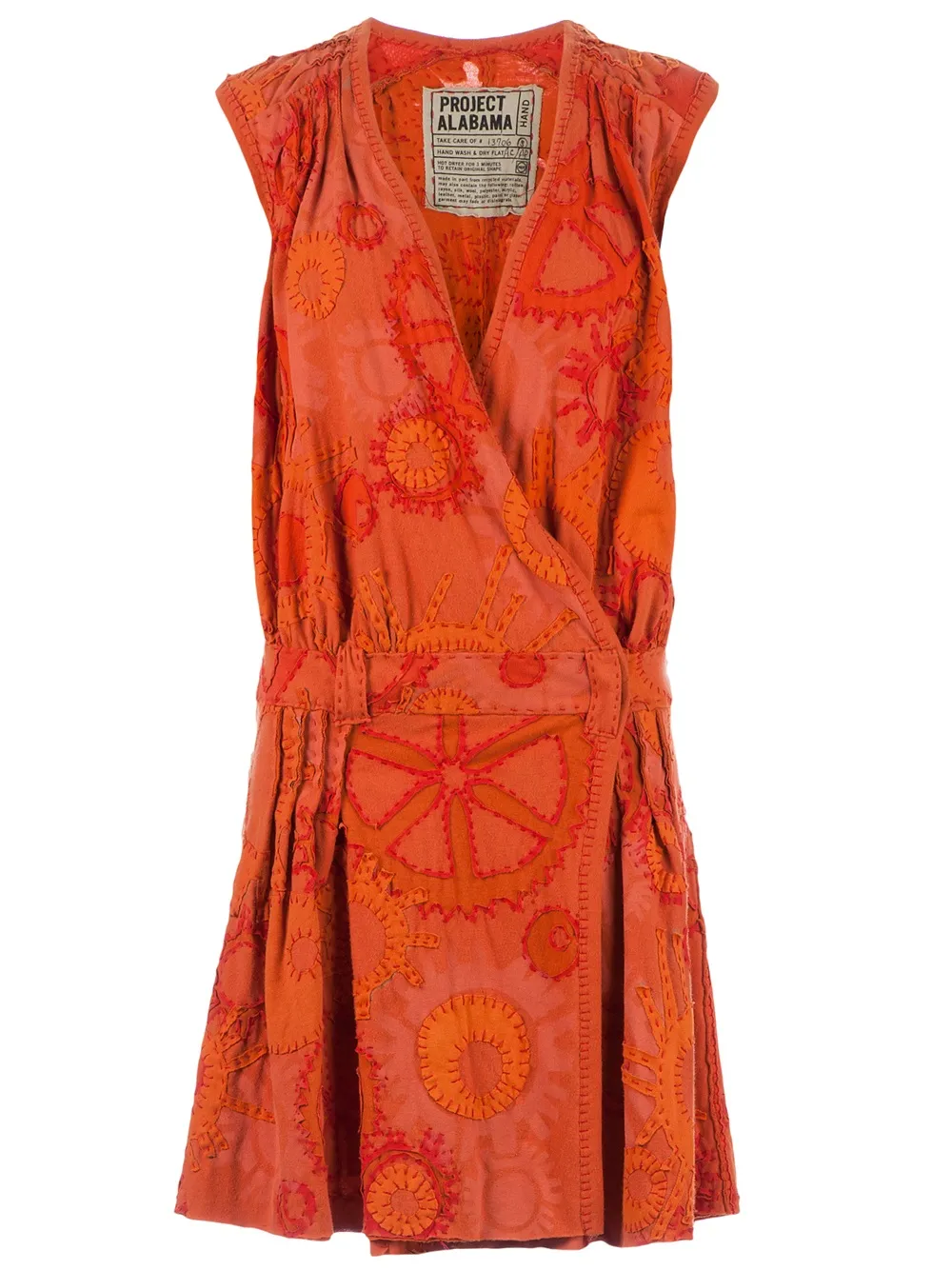 Projet Alabama sunshine patterned wrap dress - Giallo