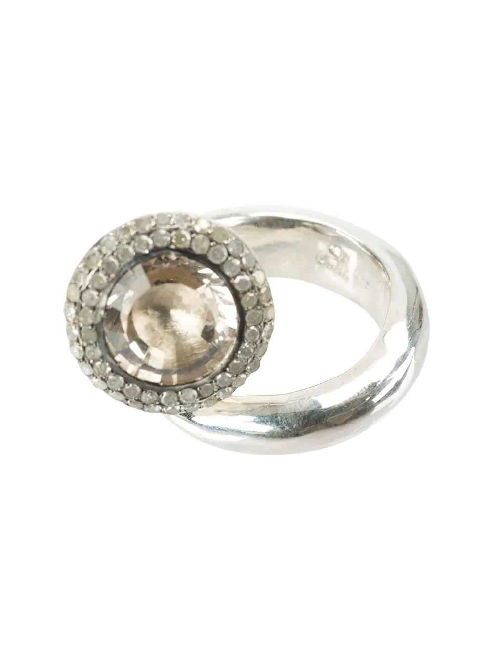 Rosa Maria topaz ring - Effetto metallizzato