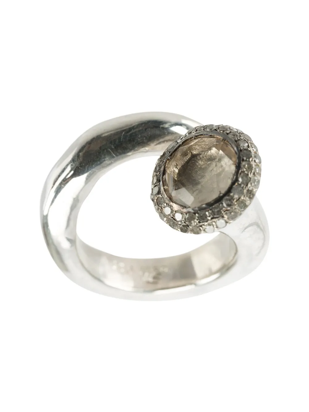 Rosa Maria topaz ring - Effetto metallizzato