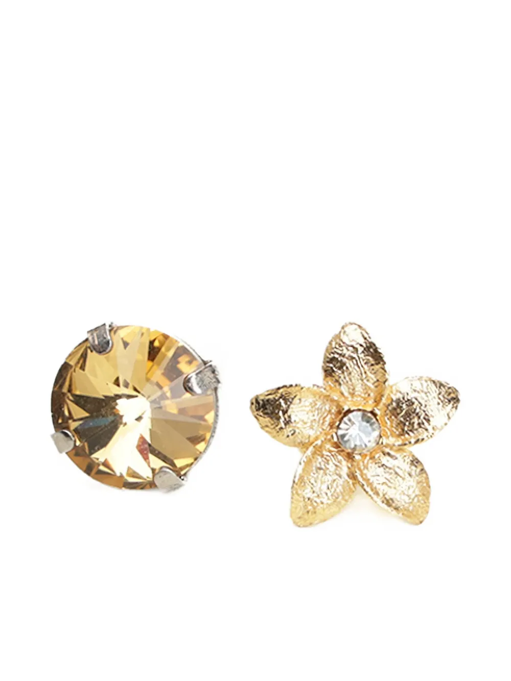 Forte Forte flower heart earrings (set of four) - Effetto metallizzato
