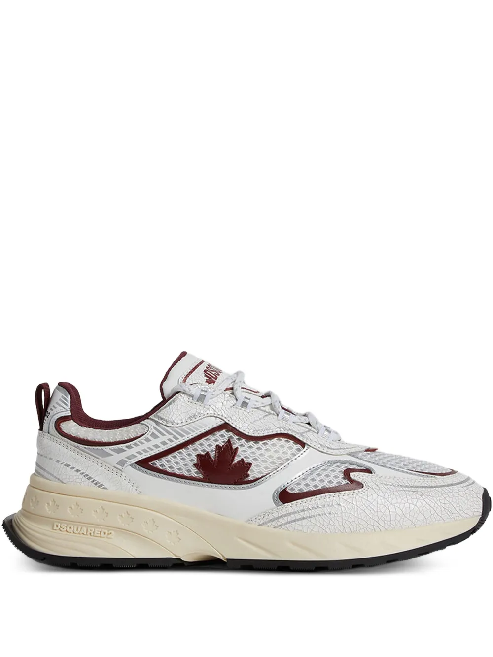 DSQUARED2 Sprinter maple-leaf sneakers - Bianco