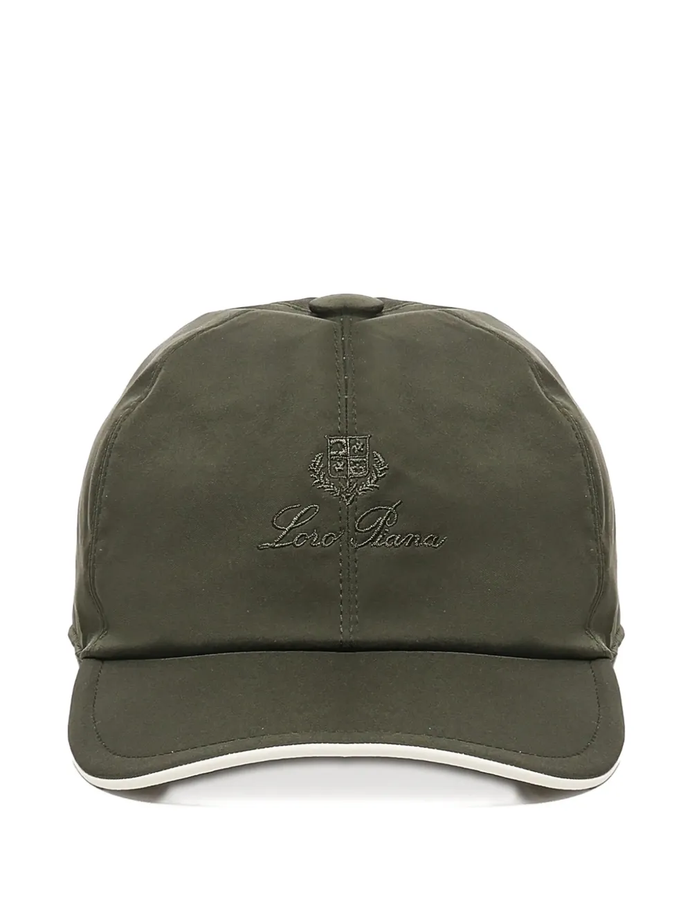 Loro Piana logo-embroidered peak cap - Verde