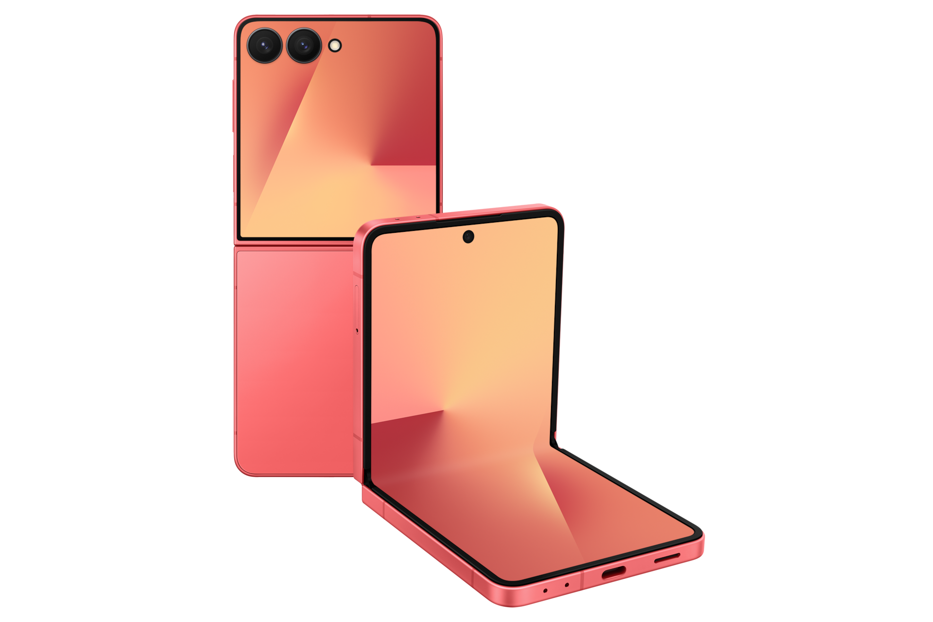 Samsung Galaxy Z Flip7, Coralred