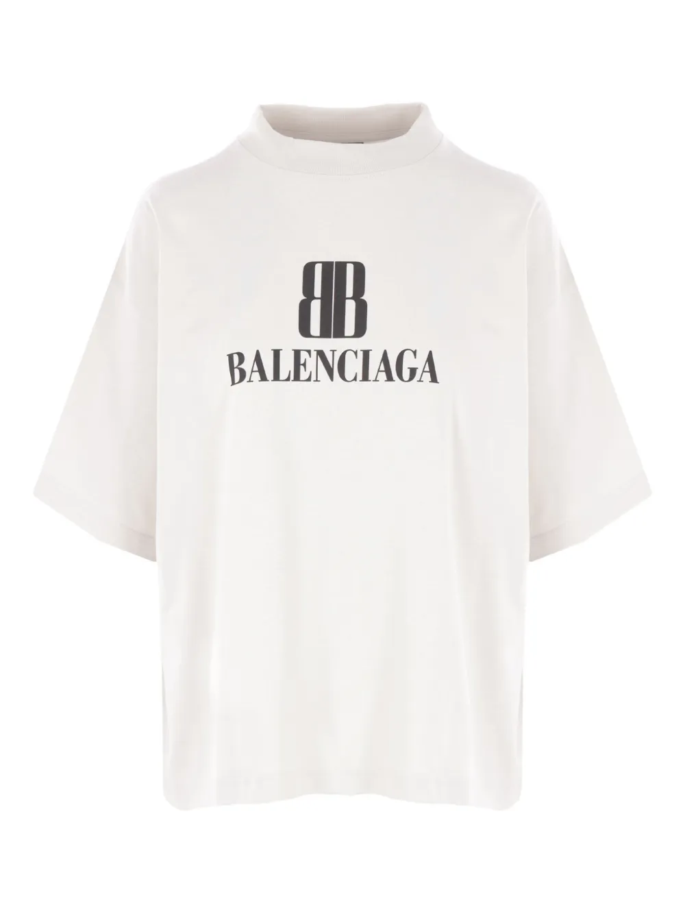 Balenciaga logo-print cotton T-shirt - Bianco