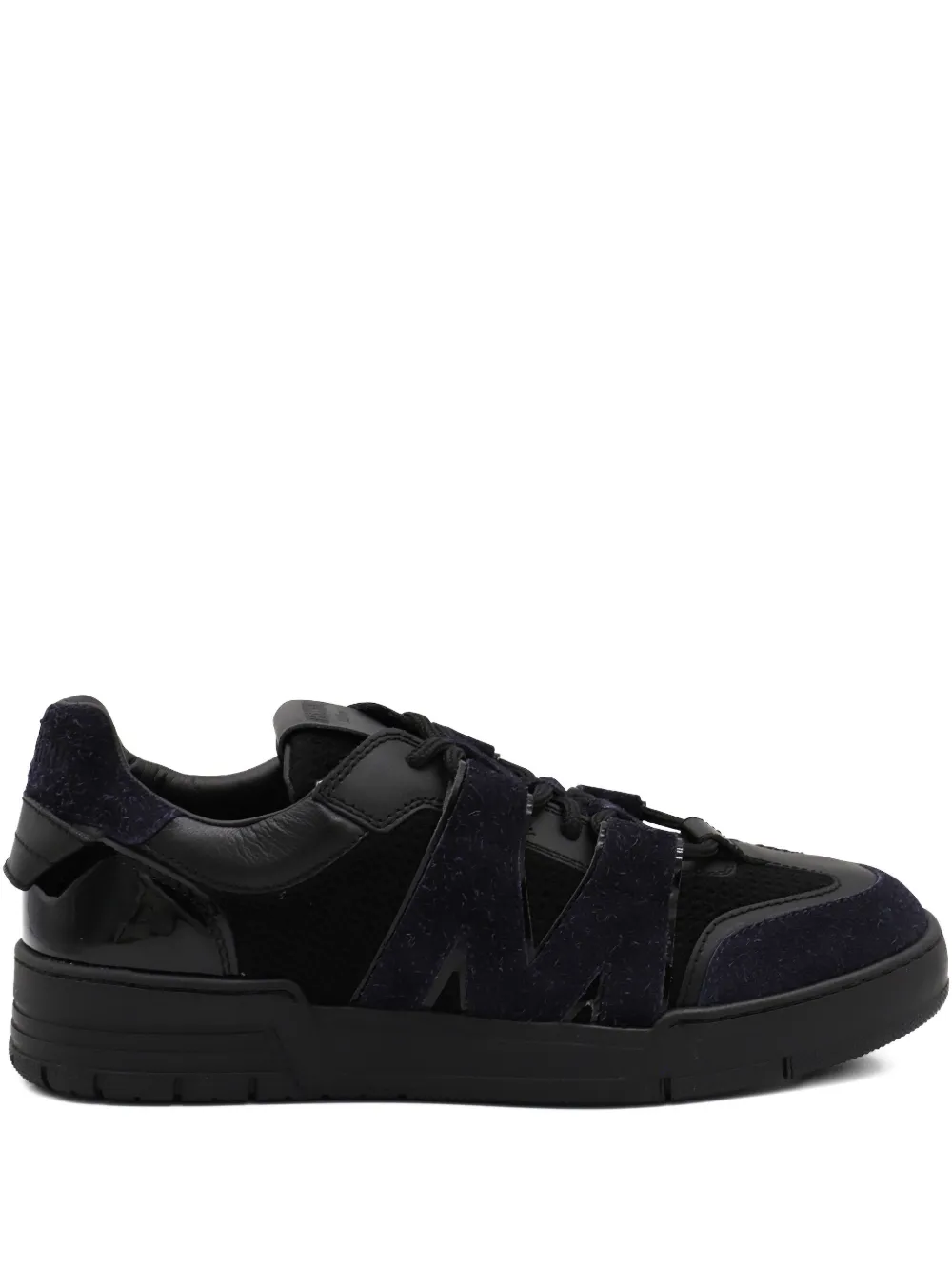 Moschino lace-up suede sneakers - Nero