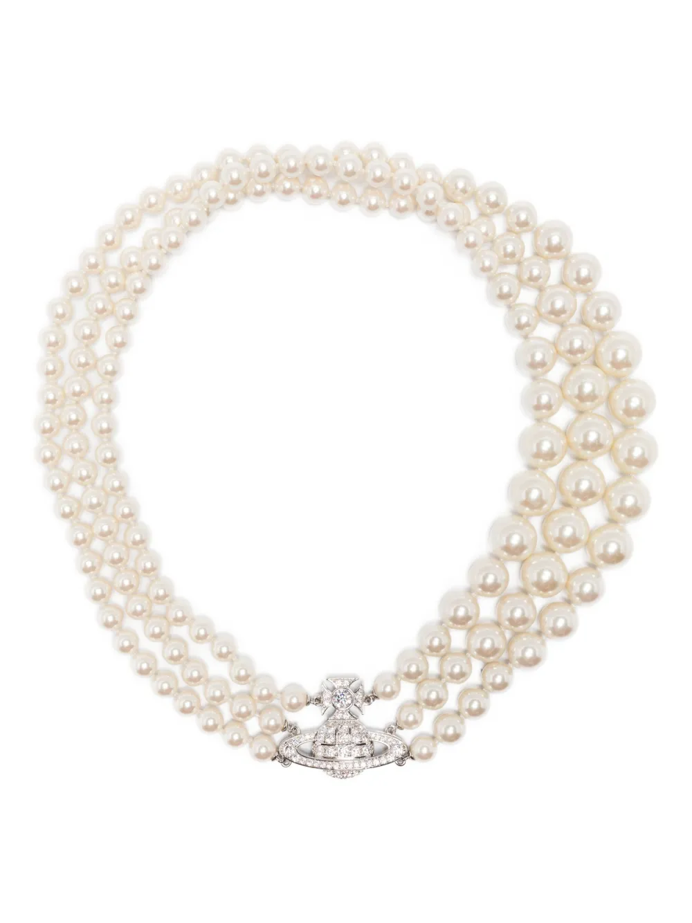 Vivienne Westwood Orb faux-pearl necklace - Argento