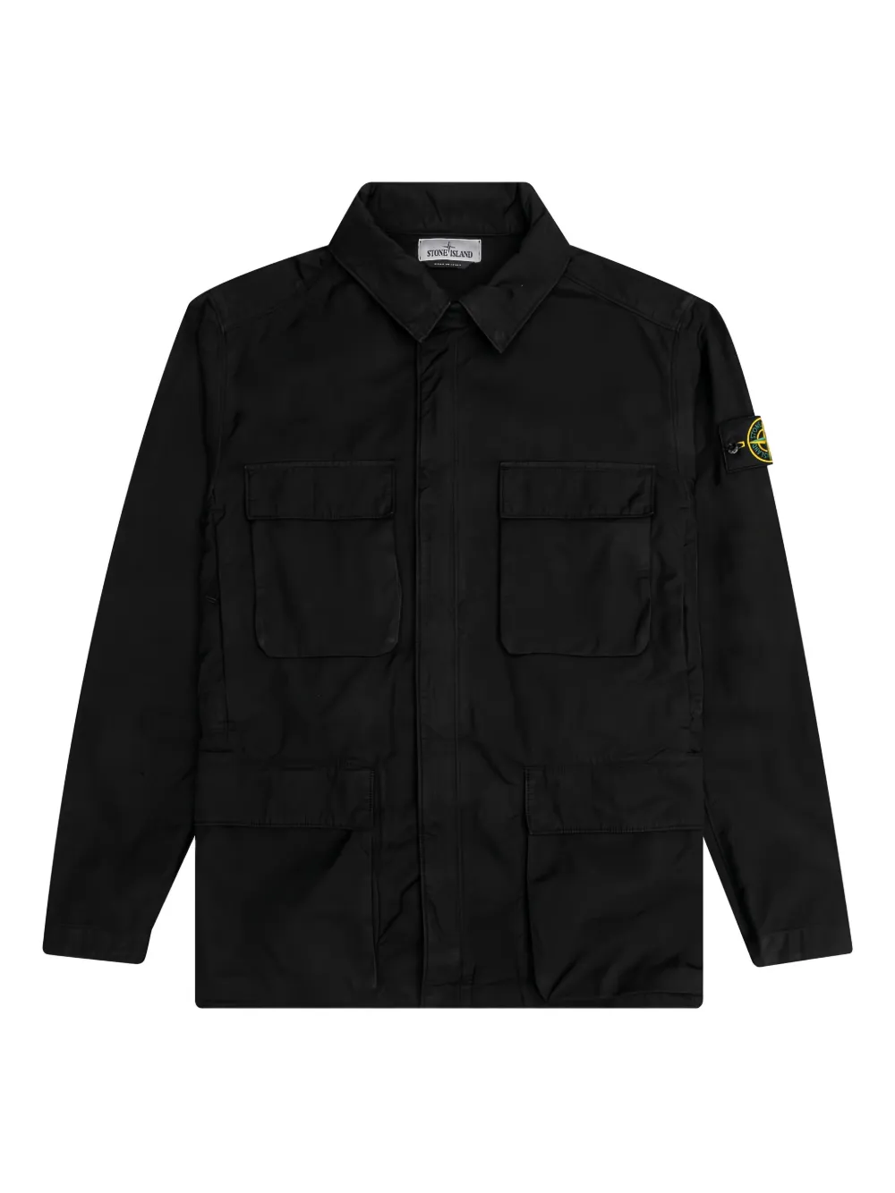 Stone Island Compass-badge flap-pockets jacket - Nero