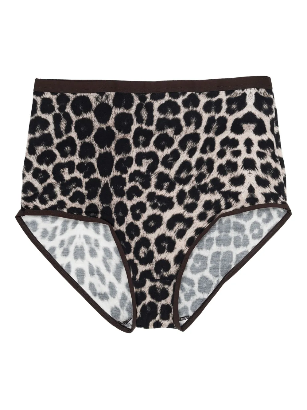 Baserange leopard print briefs - Nero