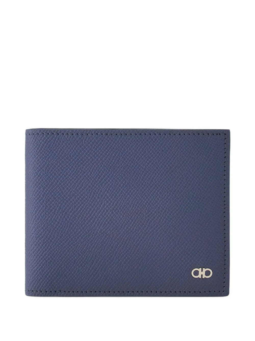 Ferragamo Gancini logo-detail calfskin wallet - Blu