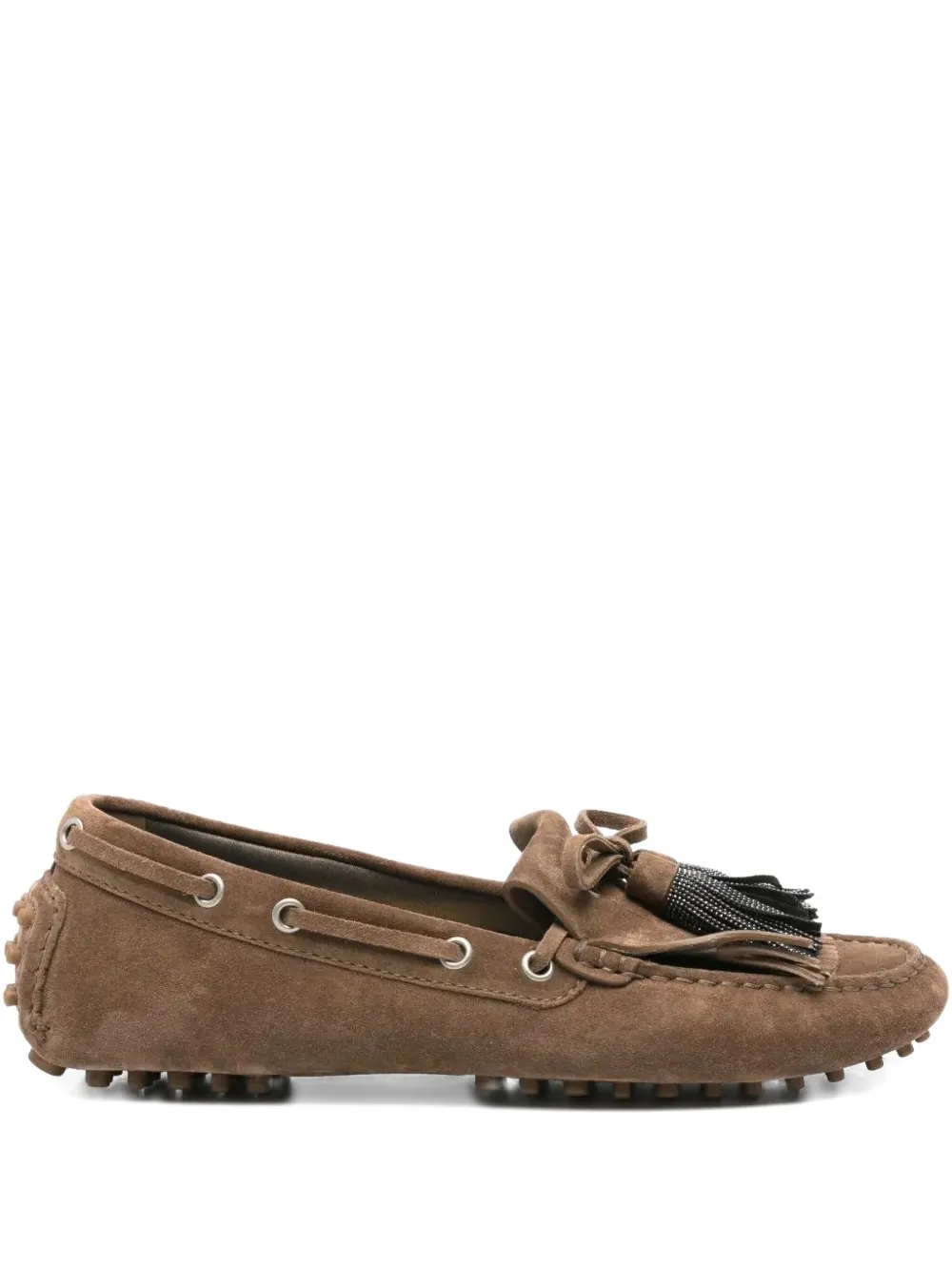 Brunello Cucinelli SUEDE LOAFER - Marrone