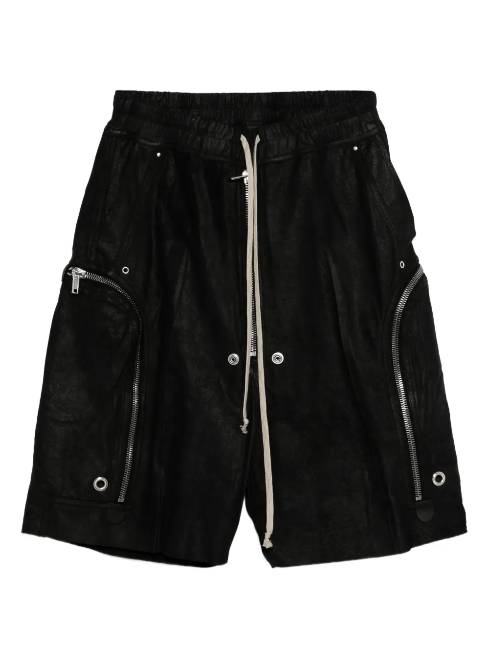 Rick Owens Bela leather shorts - Nero