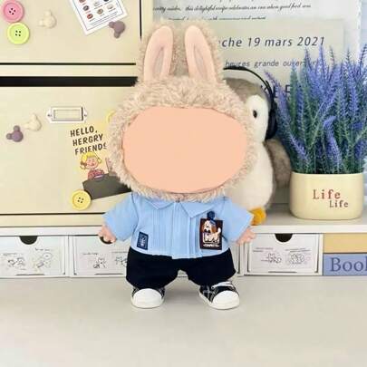 Vestiti per bambola re in ceramica LABUBU di 37 cm, abiti alla moda solo per LABUBU