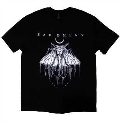 Bad Omens | Official Band T-Shirt | Moth - 24-Hour Fast Shipping!