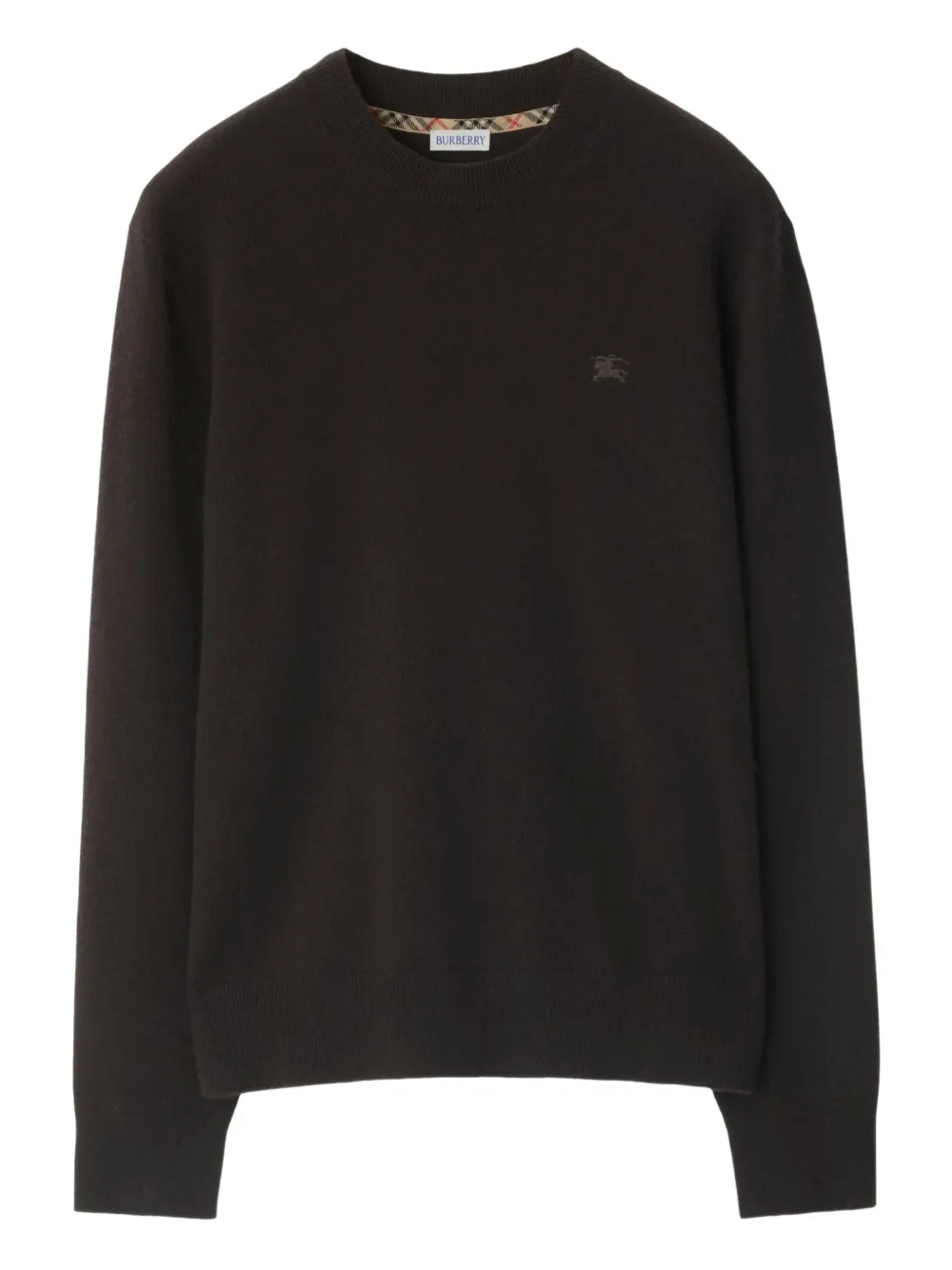 Burberry embroidered cashmere-blend sweater - Marrone
