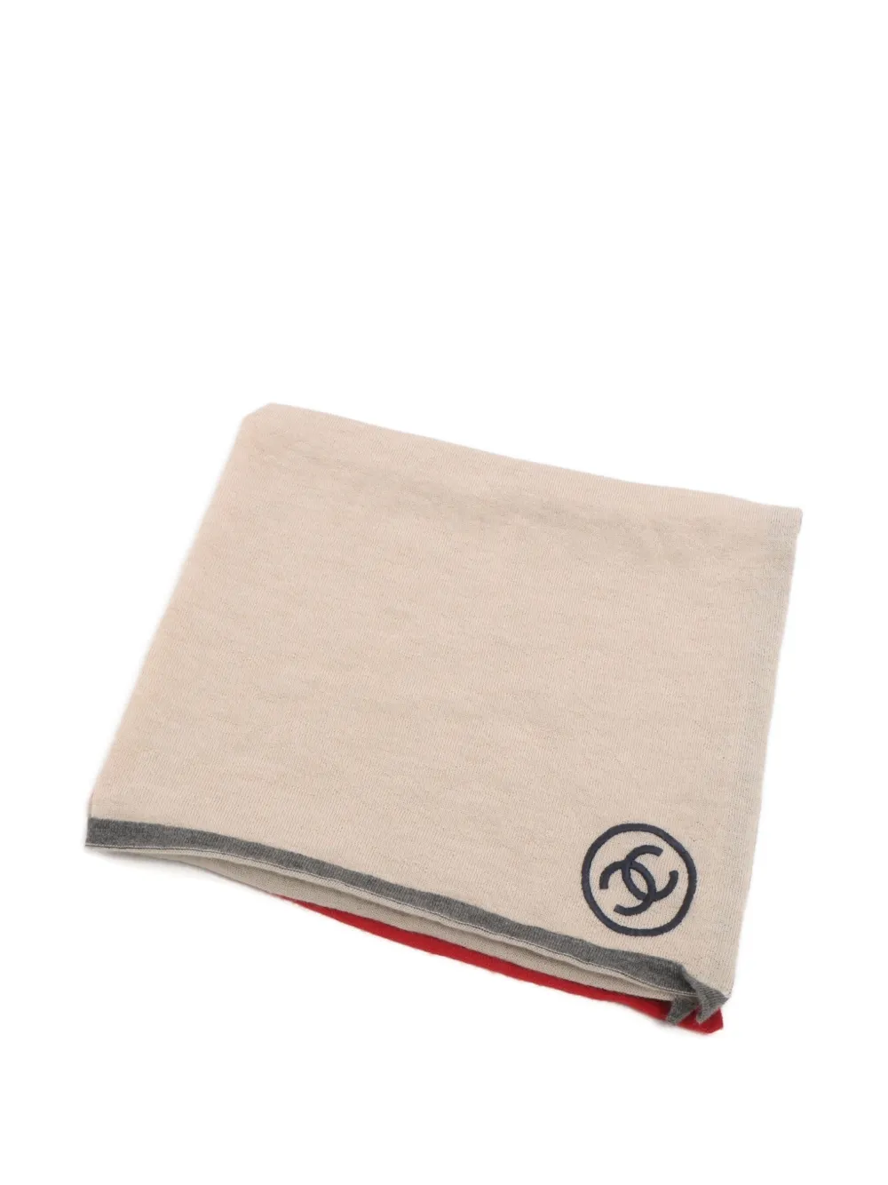 CHANEL Pre-Owned silk-cashmere scarf - Toni neutri