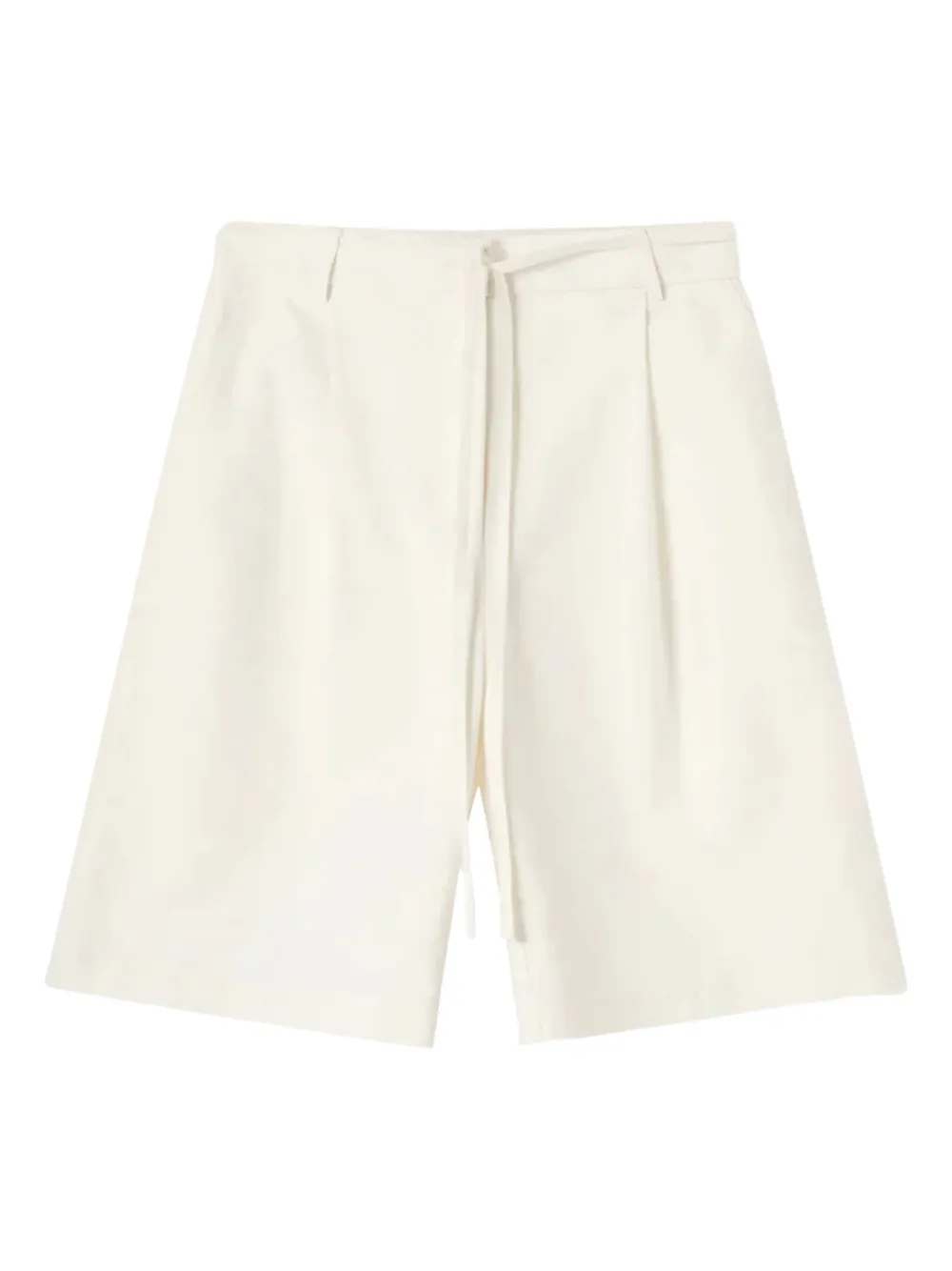 Lee Mathews Parker pleated tie-waist shorts - Bianco