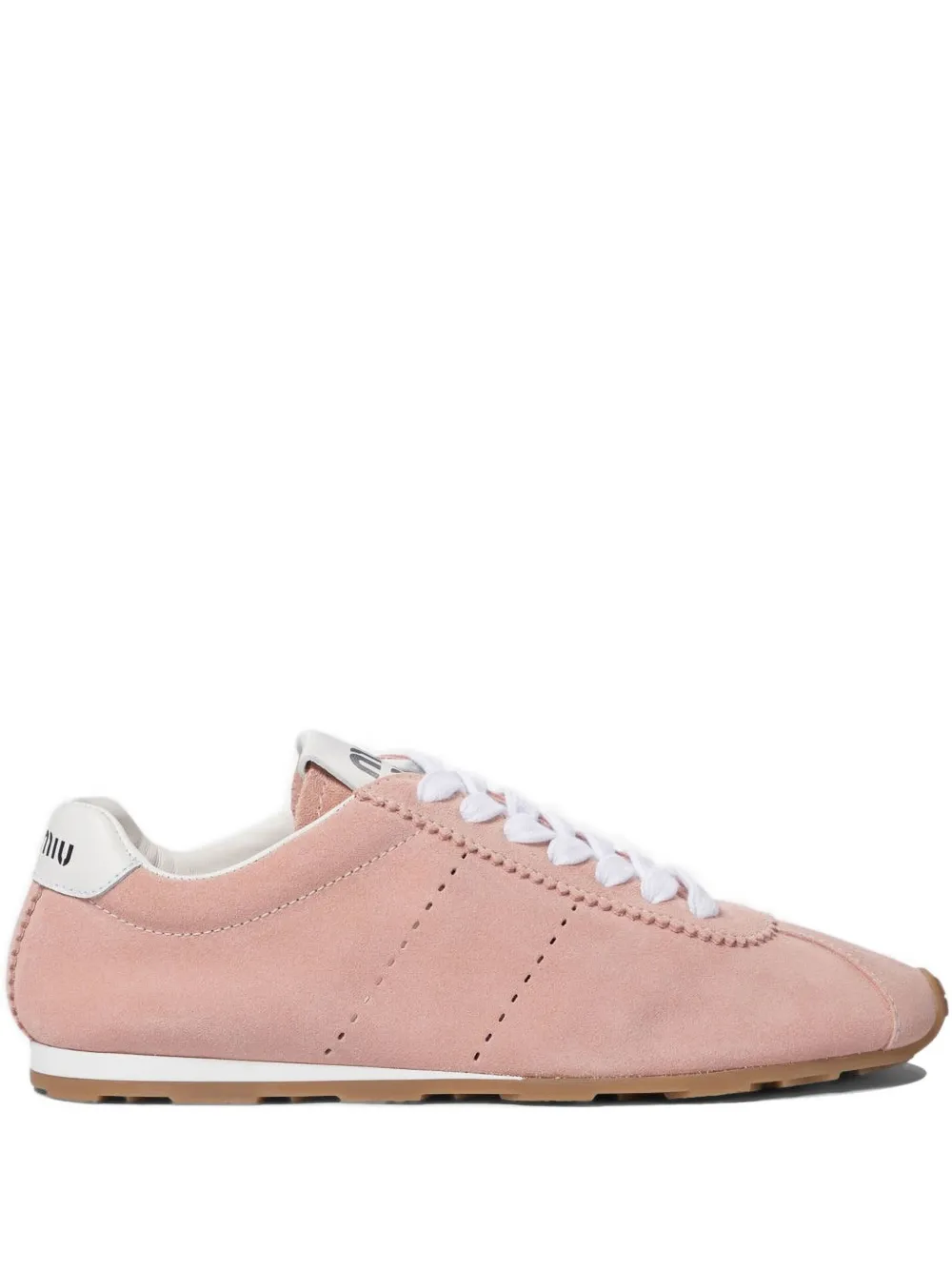 Miu Miu perforated suede sneakers - Rosa