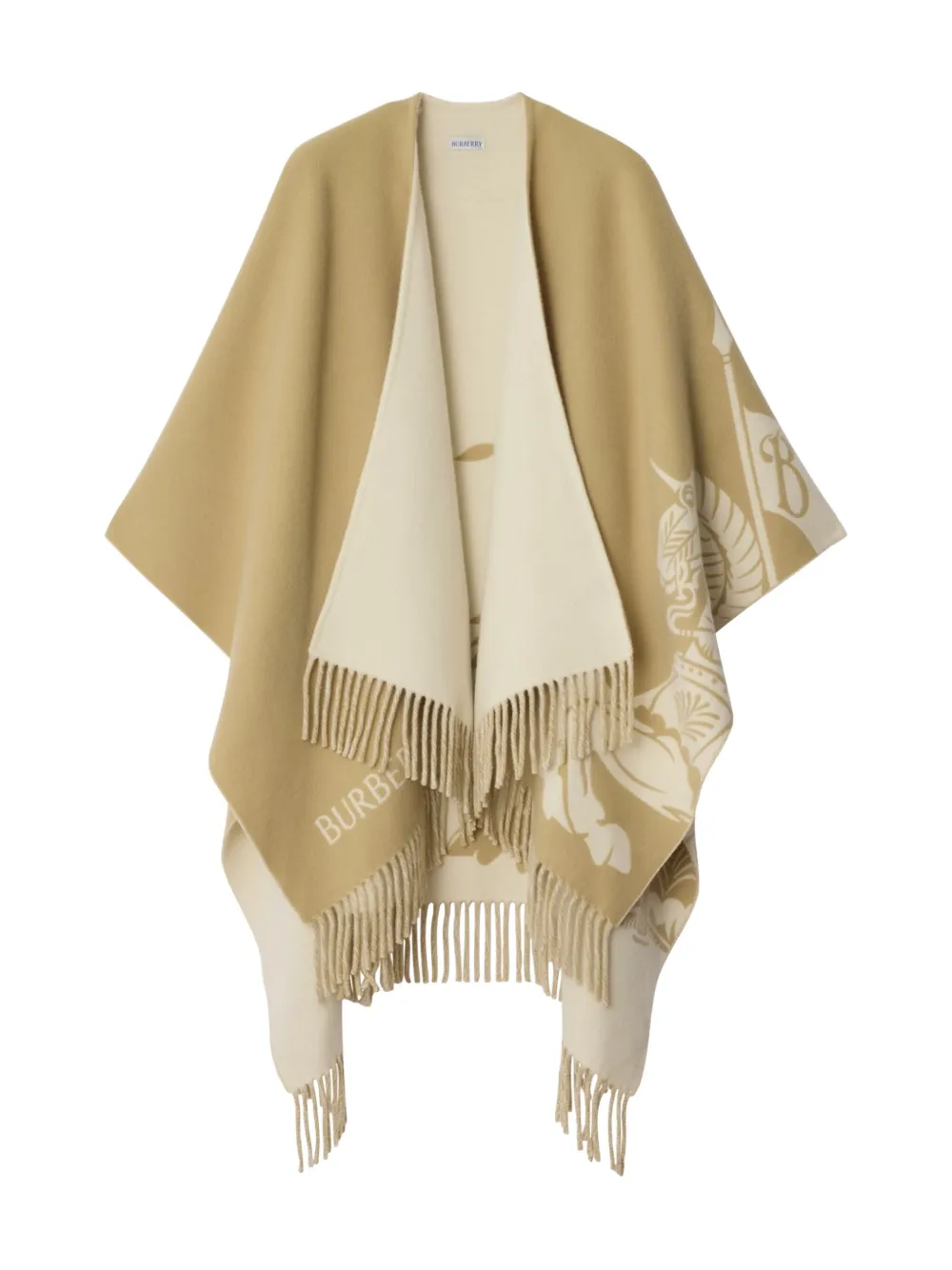 Burberry EKD wool blend cape - Toni neutri