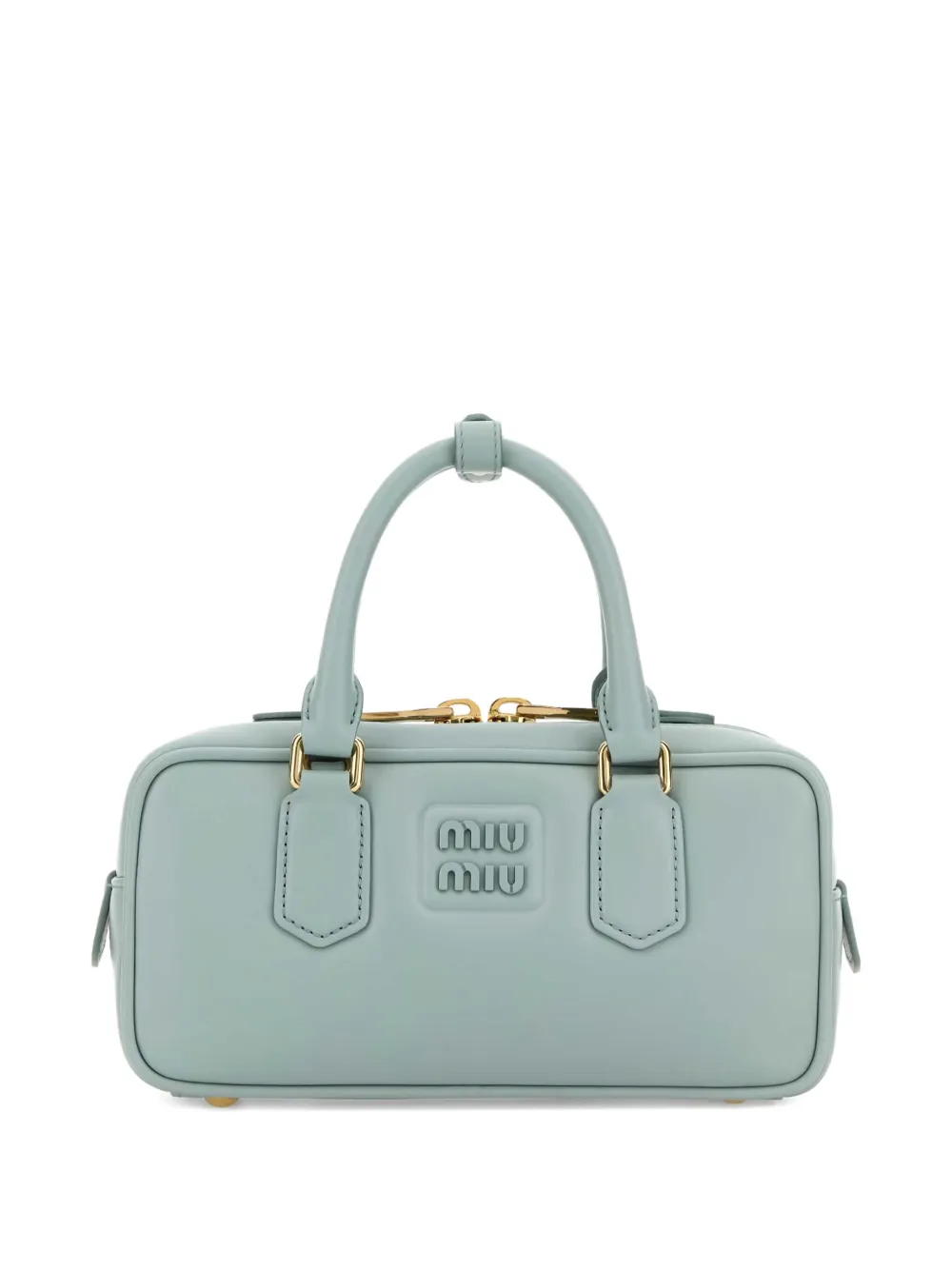 Miu Miu Arcadie leather top-handle handbag - Blu