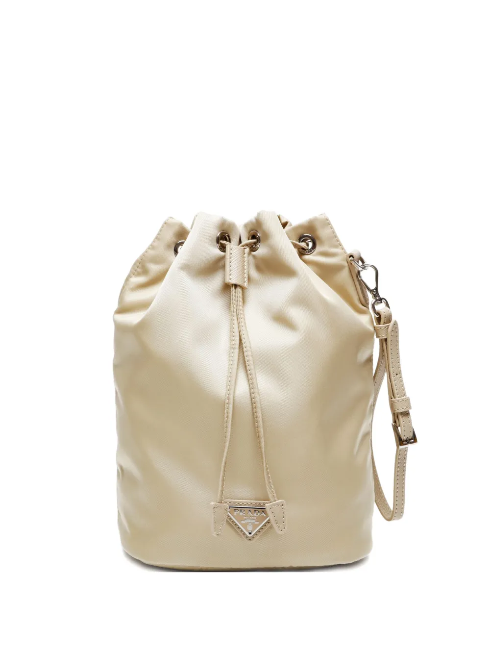 Prada Pre-Owned 2020 mini logo-triangle handbag - Toni neutri