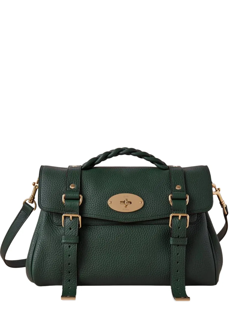 Mulberry Alexa braided-handle shoulder bag - Verde