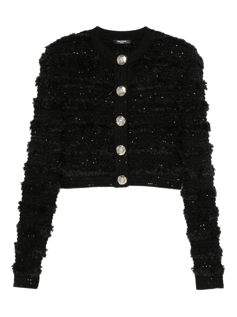 Balmain sequin-embellished cardigan - Nero