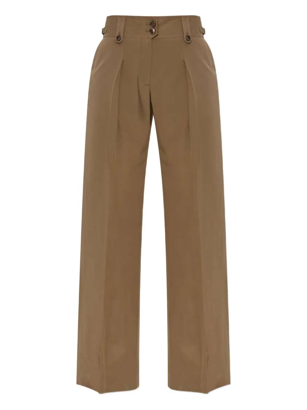 TOM FORD pleated button-fastening trousers - Verde