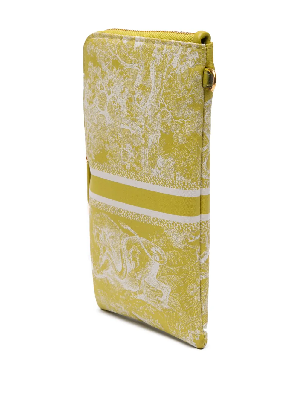 Christian Dior Pre-Owned 2021 Technical Fabric Embroidered Toile De Jouy DiorTravel Multifunction Pouch crossbody bag - Giallo